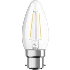 B22 Lampade LED LEDVANCE Classic Performance LEDbulb B22d Candela Filamento Chiara 2.5W 250lm 827 Bianco Molto Caldo Sostitutiva 25W