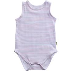 Nui Baby's Sleeveless Bodysuit - Narrow Striped Pink