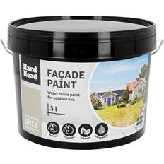 Fasadfärg HARD HEAD Fasadfärg Semi matte Grå 3L