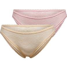 Silver Trosor Only 2-pack Spets Briefs Vit