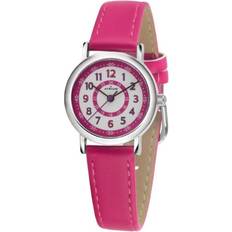 Läderimitation Armbandsur Atrium Barnarmbandsur flickor analog kvarts 5 bar metall läderimitation A31-101, Pink, 28 mm Gehäusedurchmesser, Bälte