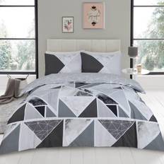 Textiles Smart Living Printed Polycotton Mila Duvet Cover Black
