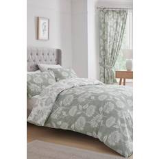 Dreams & Drapes Chrysanthemum Duvet Cover Green