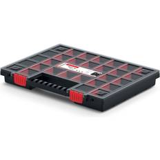 Prosperplast Kistenberg Nors 40 KNO40305S Tool Organizer Verktygslåda Med 26 Avtagbara Fack Transparent Lock 399x303x50mm
