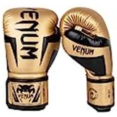 Venum Elite Boxing Gloves Boxhanadschuhe, Gold/Schwarz, Oz