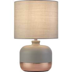 Freemans Grey & Copper Table Lamp