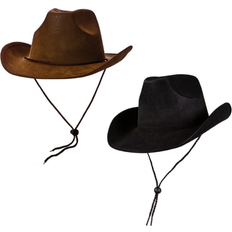 Brune Hatte Kostumer Wicked Costumes Cowboyhat Western I Brun Ruskind