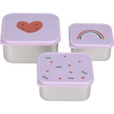 Boîtes à lunch Lässig Happy Rascals Snack Box 3 pack Set