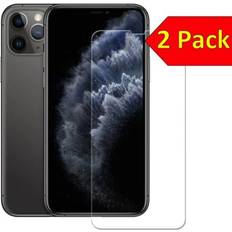 Apple iPhone 11 Pro Max Screen Protectors FoneFunShop Screen protector for iphone 11 pro max xs max twin pack of 2 x glass