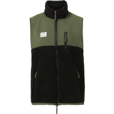 Ausweisfach Westen Resteröds Vest "panel fleece" recycled polyester grøn