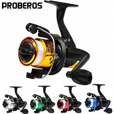 Shein PROBEROS 1pc Fishing Reel Gear Ratio 5.2:1 Spinning Reel With Fishing Line Portable Angling Supplies