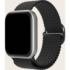 Shein 1pc Black Nylon Watch Band 45/49/38/40/41/42/44mm, Ultra/SE/8/7/6/5/4/3/2/1