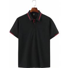 Shein L Polo Shirts Shein Men Contrast Trim Polo Shirt