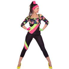 Wilbers Karnaval Women's 80s Aerobics Retro costume