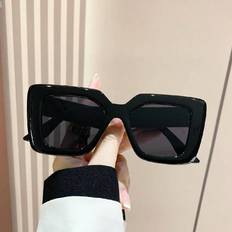 Solglasögon Shein Square Plastic Decorated Fashion Daily Wear