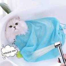 Shein Cat Washing Bag Multifunctional Cat Bathing, Grooming, Nail-trimming, Ear-cleaning Restraint Bag To Prevent Scratching