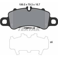 Pièces de Vélo Textar Jeu de Plaquettes de Frein Préparé Pour Indicateur D'usure Avec Accessoires PORSCHE: 911 Coupe, 911 Cabriolet, 718 Cayman Coupe