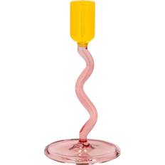 Villa Collection Kerzenhalter Villa Collection Styles 15.3 cm Pink-yellow Kerzenhalter