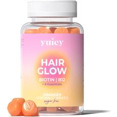 Yuicy yuicy Hair Glow Vitamin Gummies zuckerfrei Nahrungsergänzungsmittel 60 Stk.