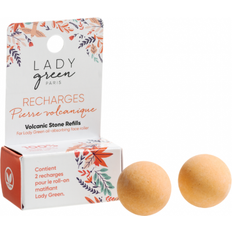 Oil Absorbing Rollers på tilbud Lady Green 2 Refills Til Matterende Vulkansk Sten 18g