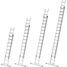 Échelles à section unique Hailo Echelle coulissante à main 2 plans 2x12 échelons 6m75 en aluminium ProfiStep Duo