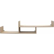 Multicoloured Shelves Core Products Floating Two Tier Wall Shelf