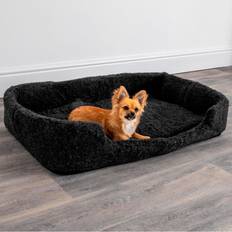 Archie & Oscar Natural Merino Wool Large Pet Bed Black