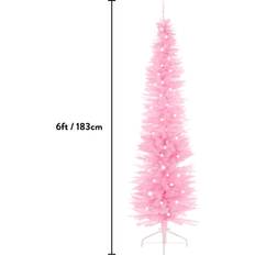 Pink Pre-Lit Slim Line Tree