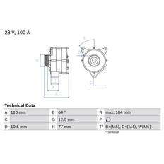 Bosch Generatori Bosch 0 986 041 030 Lichtmaschine