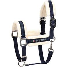 Equiline Halfter Lammfell Tom Stallhalfter Blue