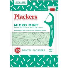 Plackers Micro Freshens Breath Dental 90 Mint, Count