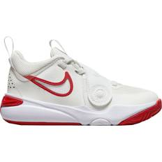 Klittenband Basketbalschoenen NIKE Team Hustle D 11 PSV - Summit White/White/Track Red