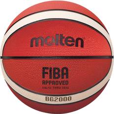 Molten Molten BG-Series Leather Basketball, FIBA Approved BG2000, Size 6, B6G2000, 2-Tone