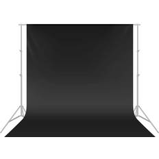 Neewer 10 x 20FT 3 x 6 M Fotostudio 100% ren muslin vikbar bakgrund svart