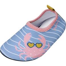 Beach Shoes Playshoes Girls Blue & Pink Crab Aqua 20-21