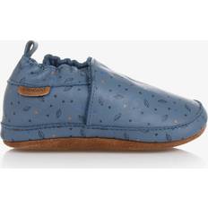 Blau Booties En Fant Boys Blue Leather Slippers Blue