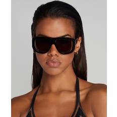 Agent Provocateur Kvinna 39R Karley Black Outlet Solglasögon Acetat - Svart/Grå