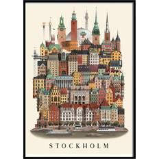 Martin Schwartz Plakater Martin Schwartz Stockholm Plakat 50x70cm