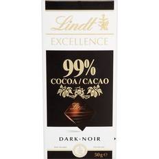 Lindt Alimentation et Boissons Lindt Tablette 99% Cacao Excellence Chocolat Noir 50g 1 pcs