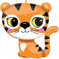 Orange Animal & Character Balloons Anagram Cute Tiger Supershape Balloon