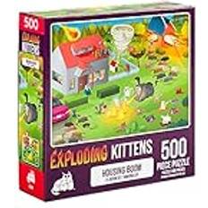 Exploding Kittens Jigsaw Puzzles for Adults -Housing Boom 500 Piece Jigsaw Puzzles For Family Fun & Game Night