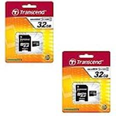 Memory Cards & USB Flash Drives Transcend Vtech Kidizoom Action Cam Digital Camera Memory Card 2 x 32GB microSDHC Memory Card with SD Adapter 2 Pack