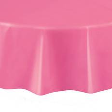 Plastic Paper Napkins Unique Hot Pink Round 84" Plastic Tablecover