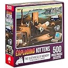 Exploding Kittens Jigsaw Puzzles for Adults -Slothness of Memory 500 Piece Jigsaw Puzzles For Family Fun & Game Night