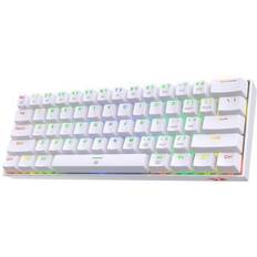 60% - Gaming Keyboards Redragon K630 Dragonborn 60% Wired RGB Gaming Keyboard 61 Keys Red Switch White