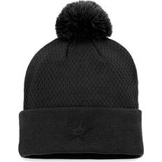 Beanies Fanatics Women's Branded Black Dallas Stars Authentic Pro Road Cuffed Knit Hat with Pom