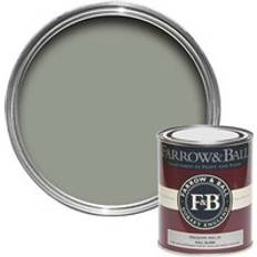 Farrow & Ball Pigeon 25 Gloss Metal Paint, Wood Paint Blue, Green 0.75L