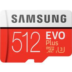 512 GB - microSDXC Memory Cards & USB Flash Drives Samsung 512GB EVO Plus UHS-I microSDXC Memory Card with SD Adapter