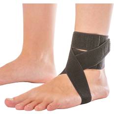 BraceAbility Plantar Fasciitis Day Ankle Daytime Splint Fits in Shoe for Peroneal & Achilles Tendonitis Black