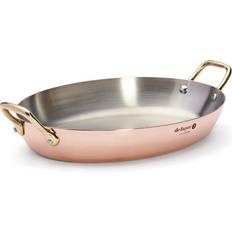 Pink Stegepander De Buyer Inocuivre pan oval copper with 32 cm